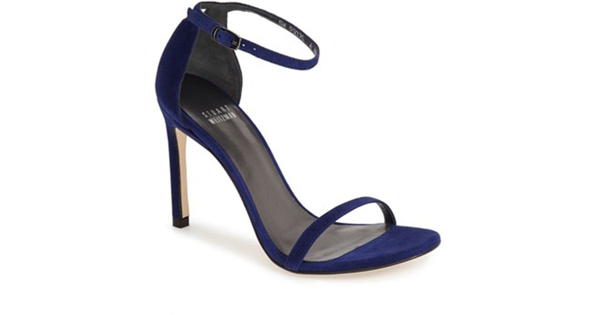 stuart weitzman blue heels