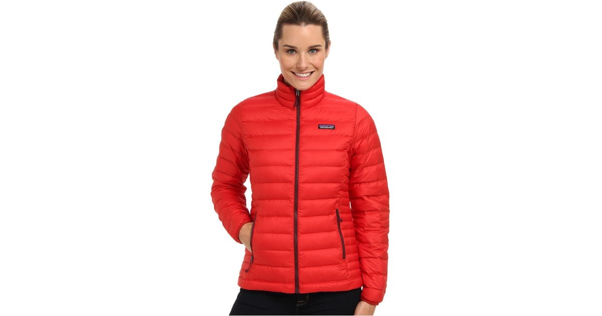 Patagonia Down Sweater Jacket in Red Lyst
