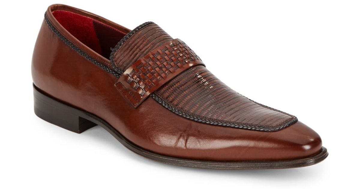 lizard skin loafers