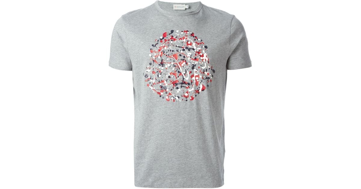 moncler paint splatter t shirt