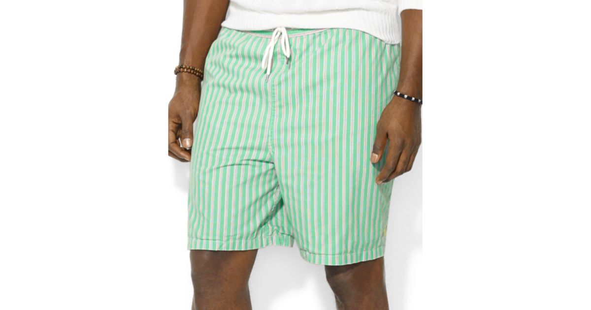 green polo swim trunks