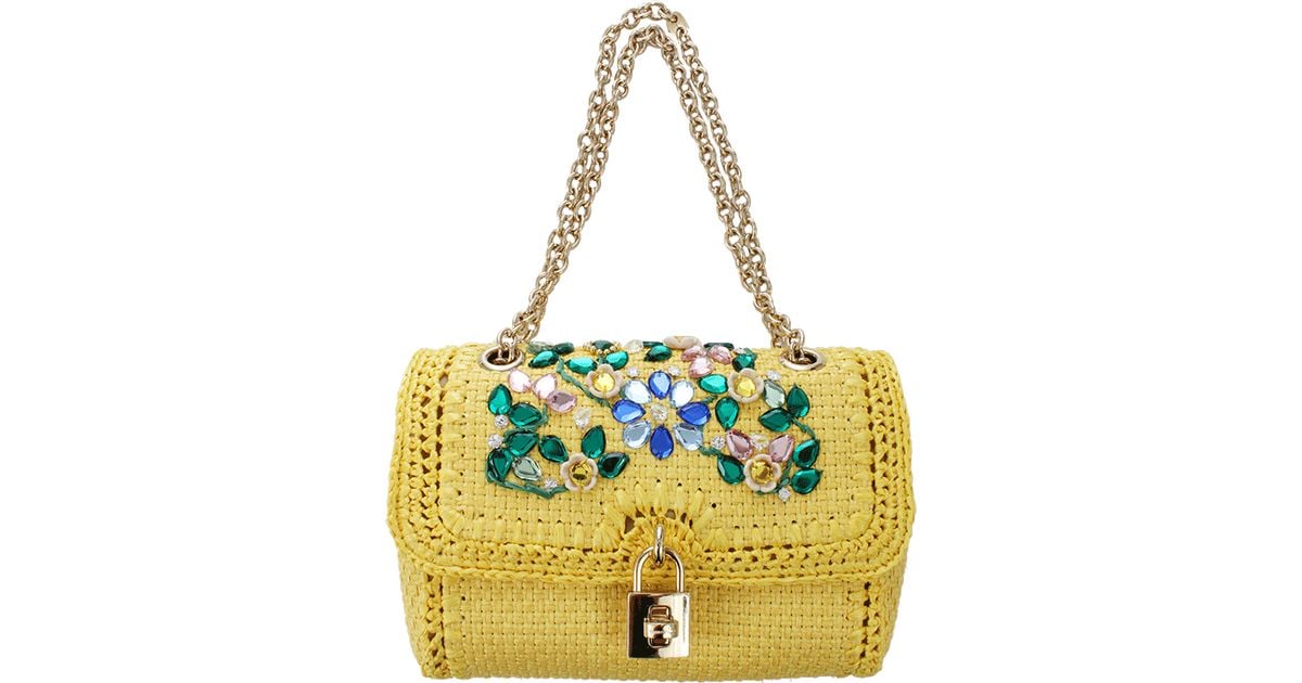 dolce & gabbana raffia bag