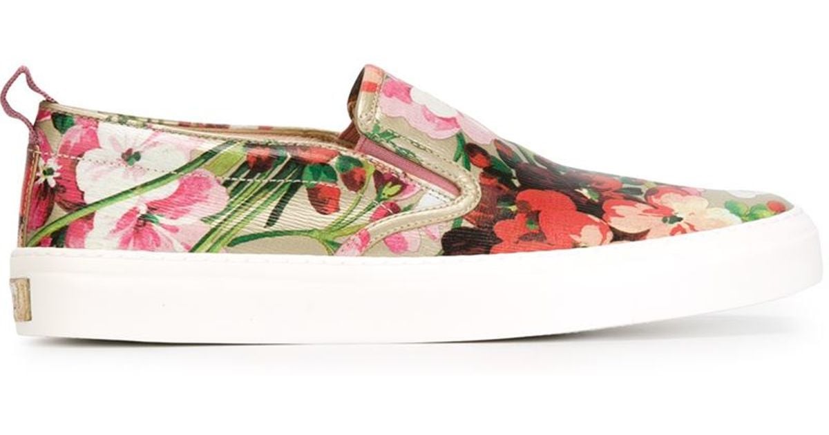 gucci floral sneaker