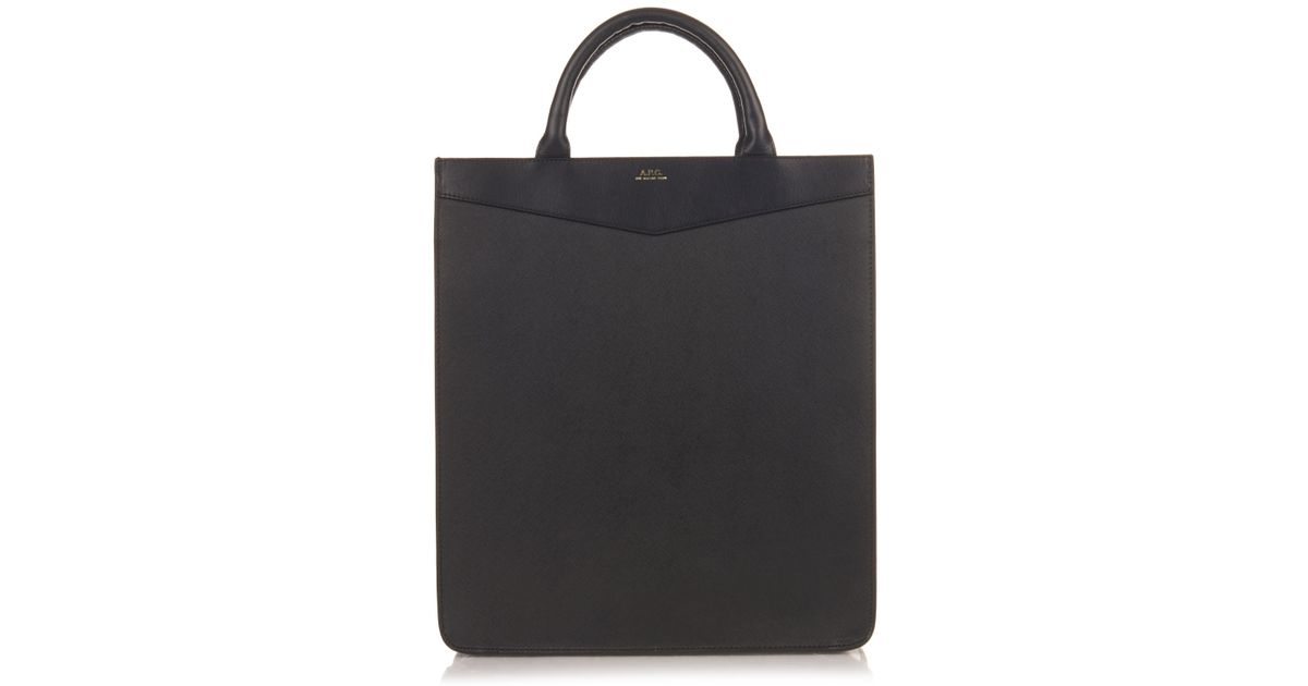 apc leather tote