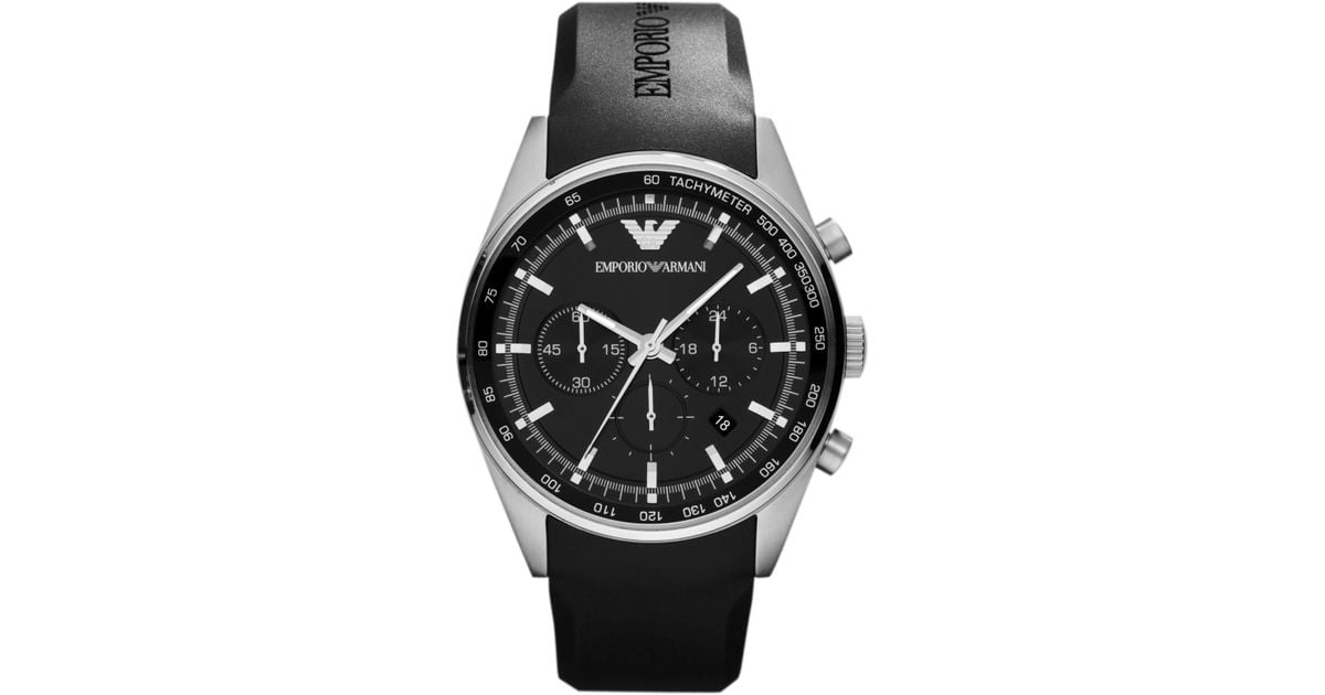 rubber strap armani watch