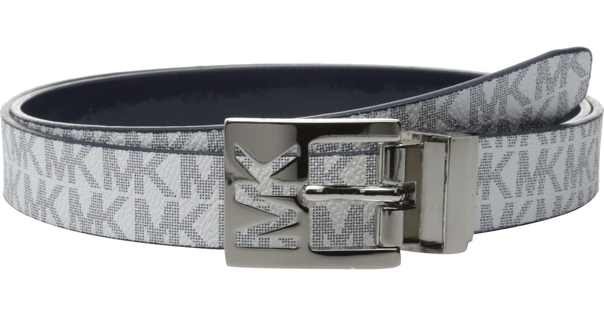 white michael kors belt
