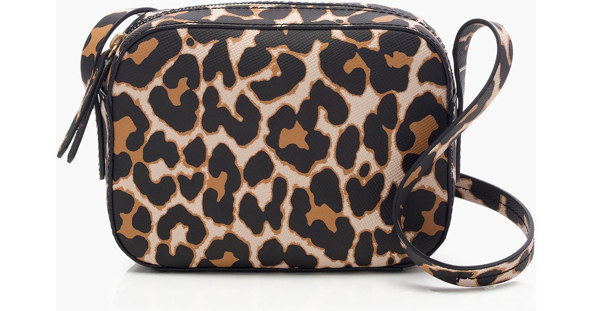 J.Crew Marlo Crossbody Bag In Leopard Lyst