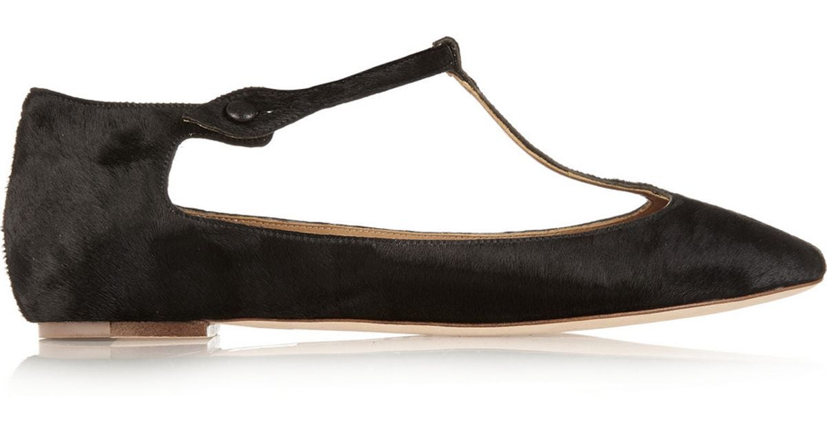 t bar ballet flats