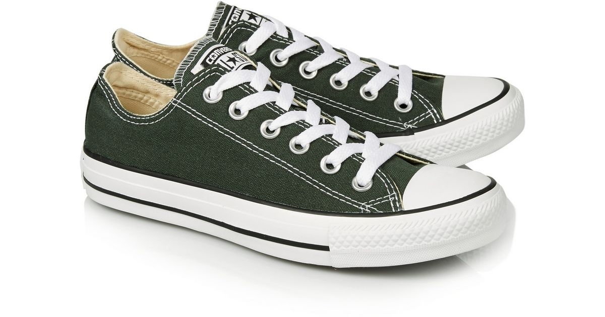 converse all star dark green