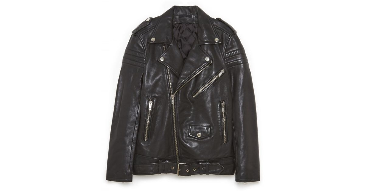 Lyst Blk Dnm Leather Jacket 8 In Black