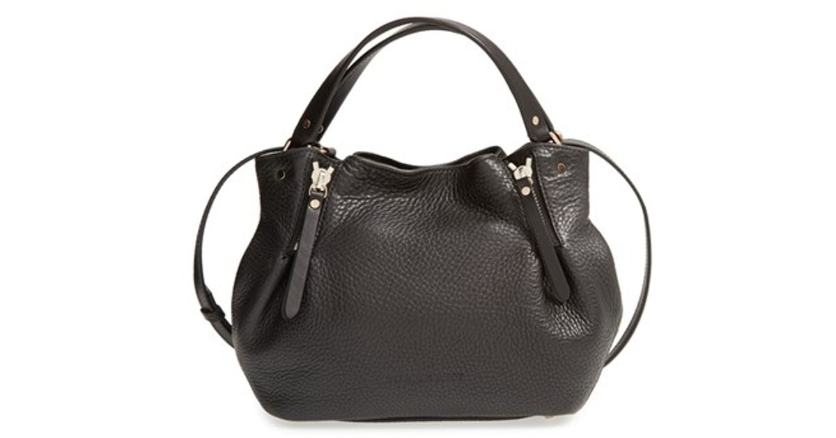 Burberry Small Maidstone Leather Satchel in Brown (SADDLE BROWN ...