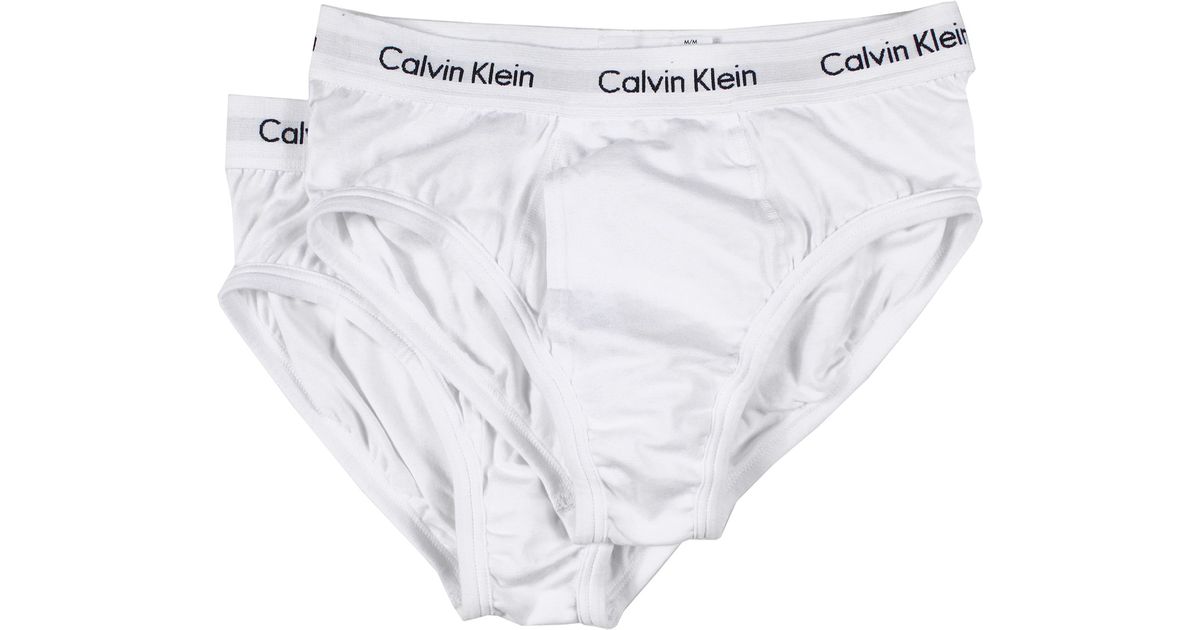 White Solid P Knit Cotton Calvin Klein Men Lower, Straight Fit