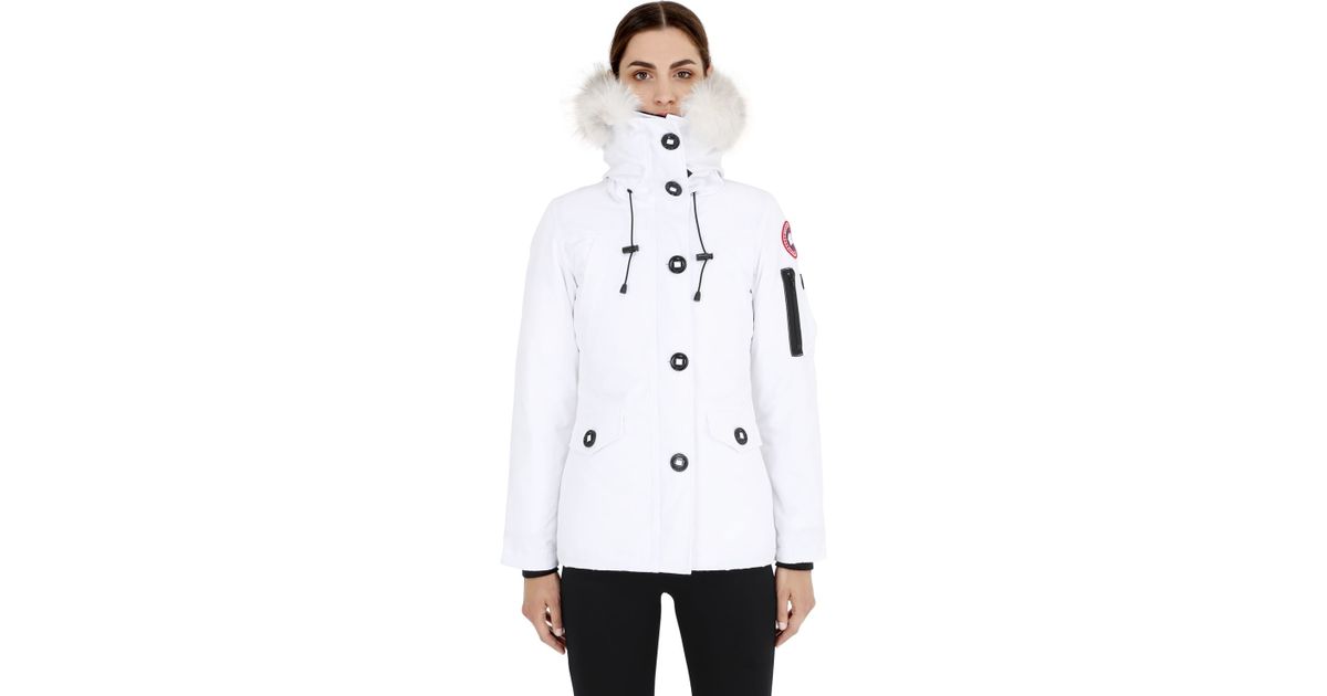 canada goose montebello parka white