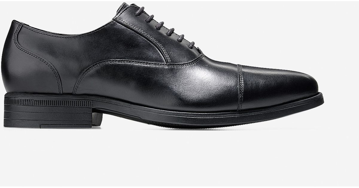 cole haan watson black cap toe oxfords