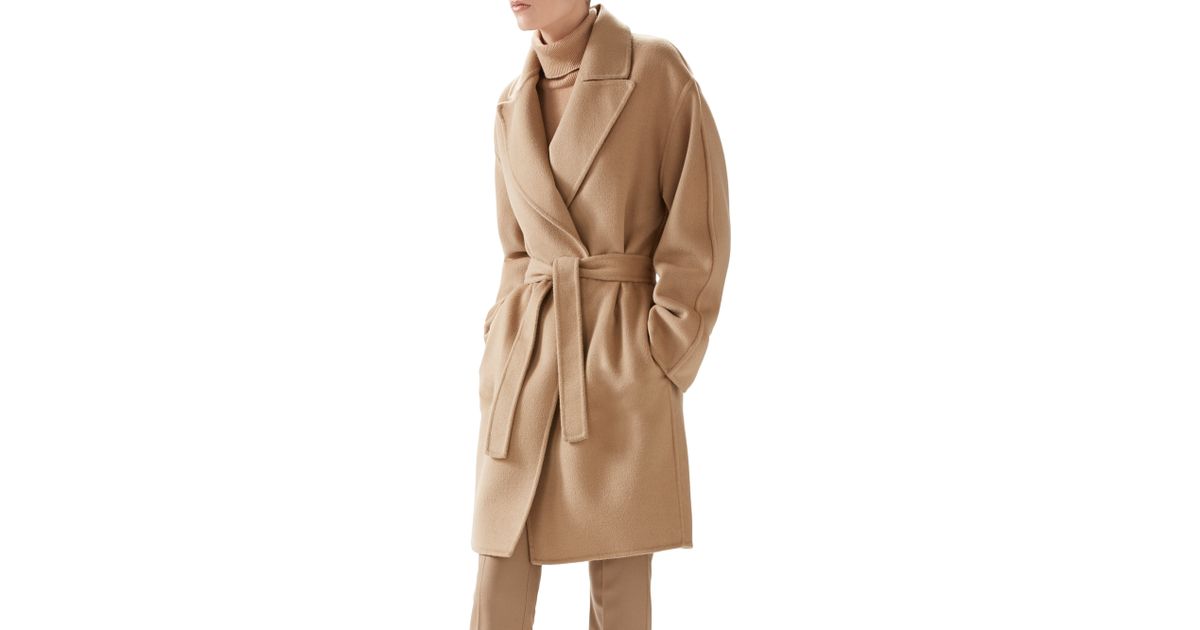 camel wrap jacket