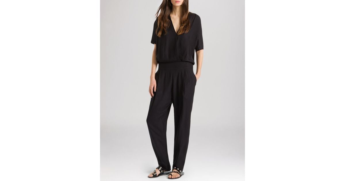 sandro black jumpsuit