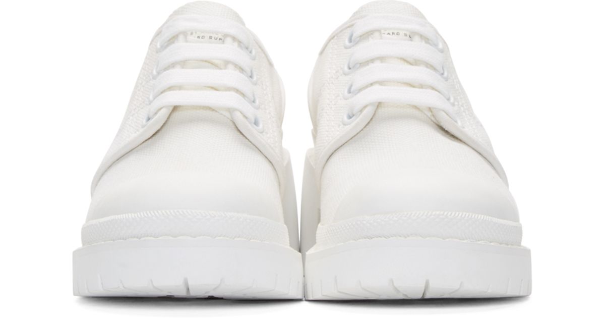 heeled sneakers white