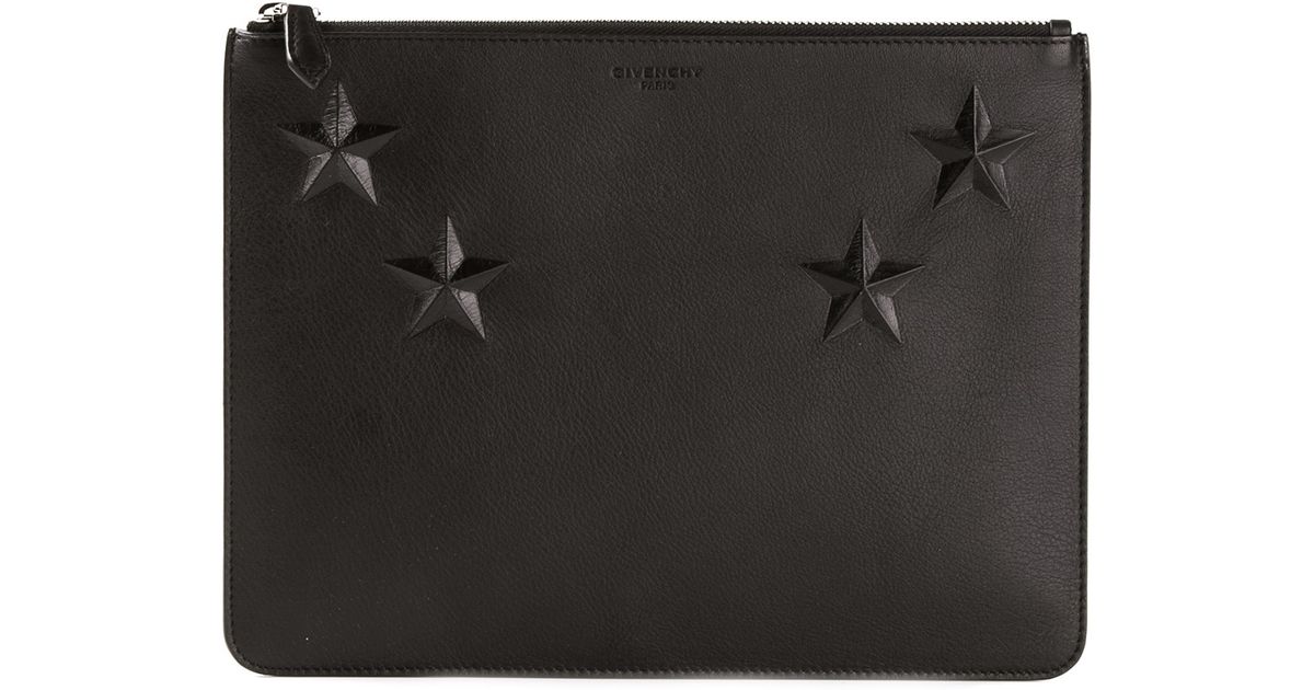 Givenchy Star Detail Clutch in Black 
