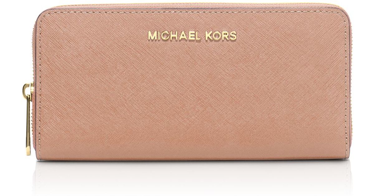 blush pink michael kors wallet