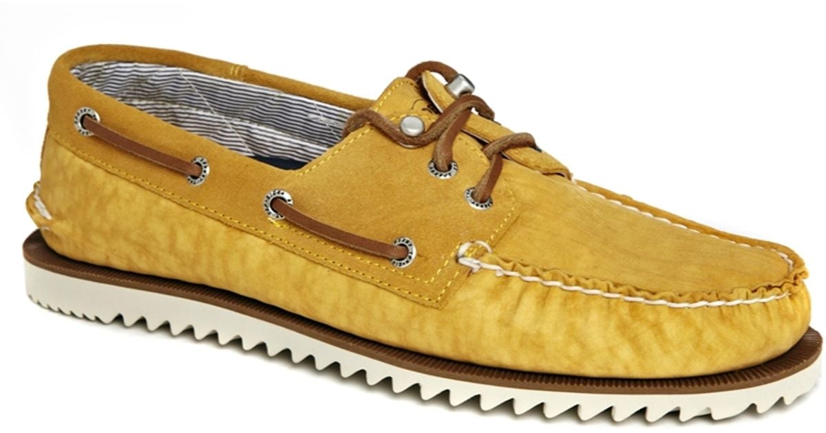 sperry yellow shoes