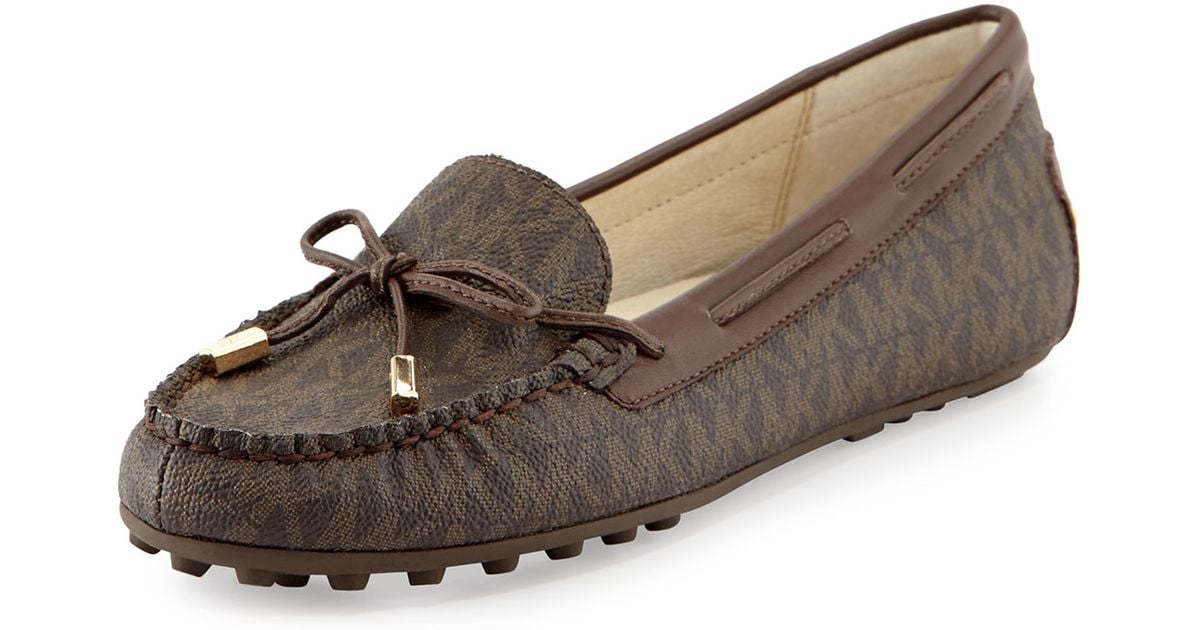 michael kors loafers brown