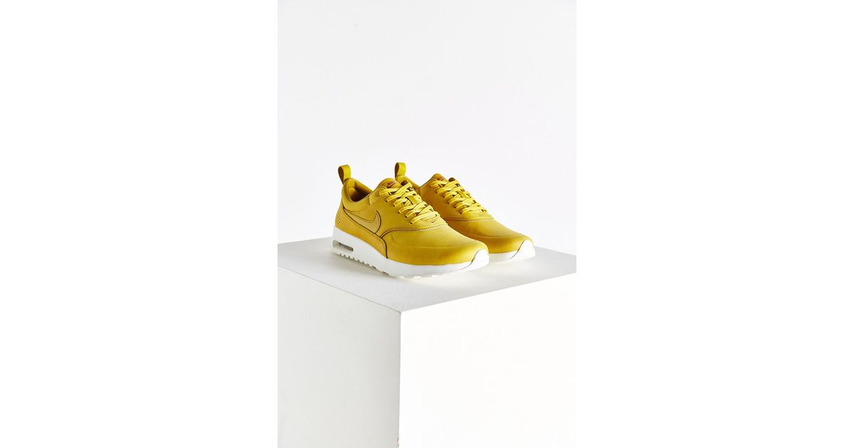 Nike Air Max Thea Premium Sneaker in Mustard (Yellow) | Lyst