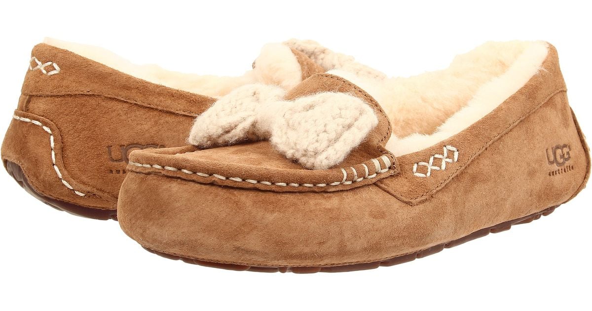 ugg ansley bow glimmer flat