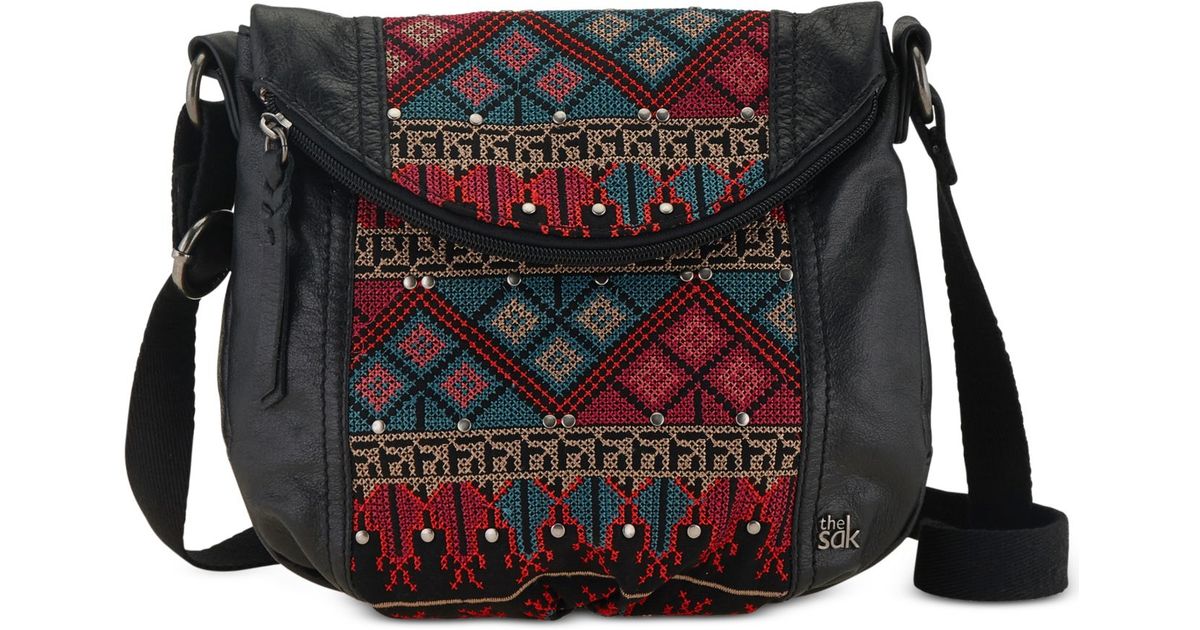 The Sak Black Deena Flap Crossbody