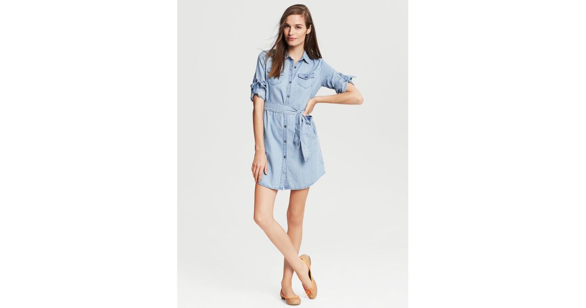 banana republic chambray dress