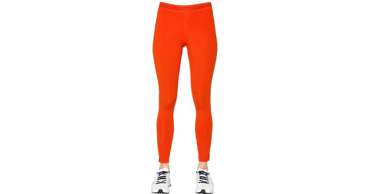 orange running leggings