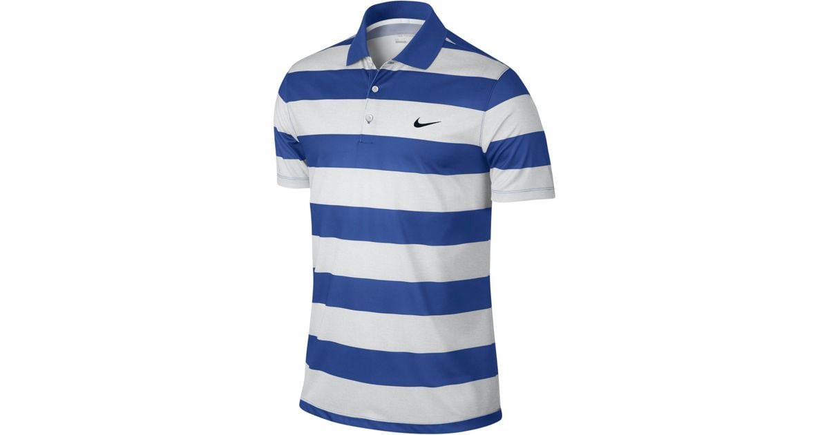 nike royal blue golf polo