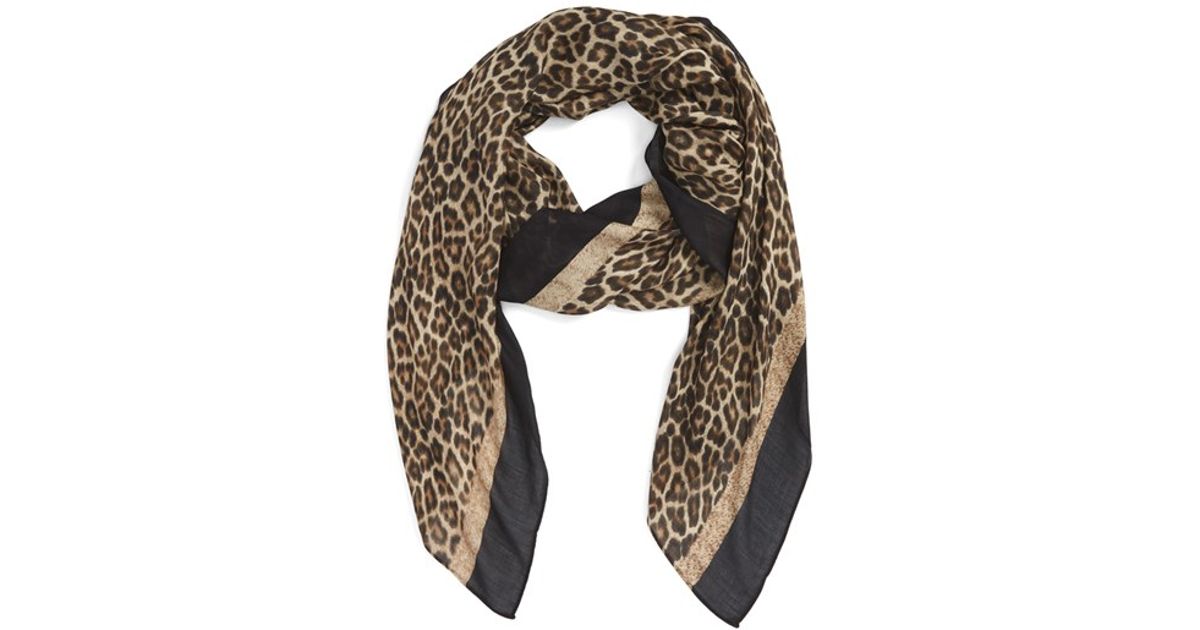 michael kors leopard print scarf