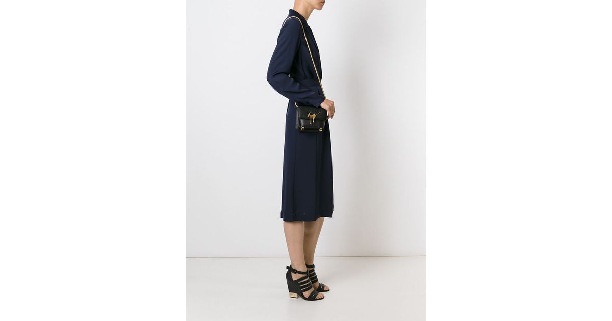 Giuseppe Zanotti Signature Shoulder Bag in Black | Lyst