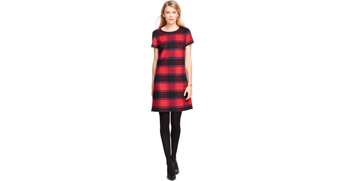 red buffalo check dress