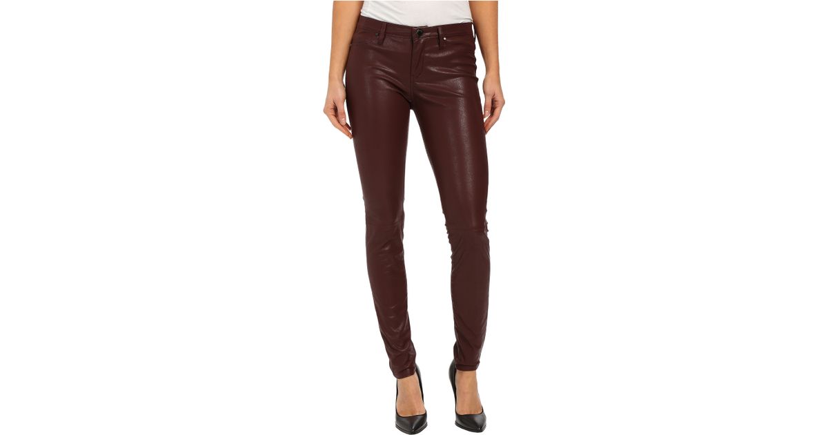 Blank Burgundy Five-pocket Vegan 