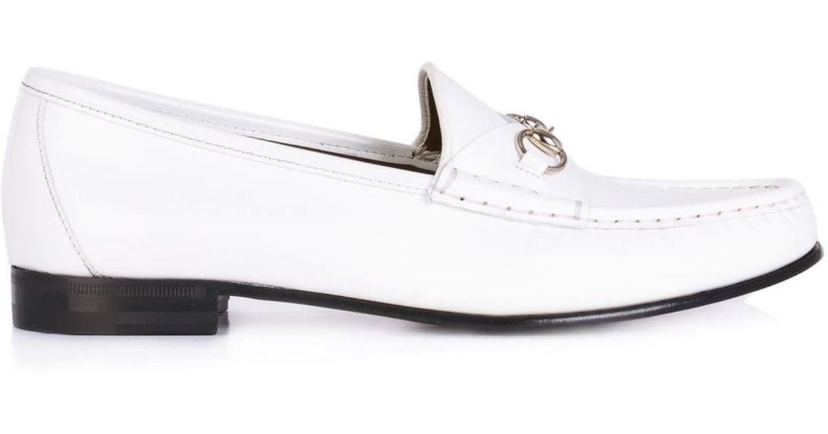 white gucci dress shoes