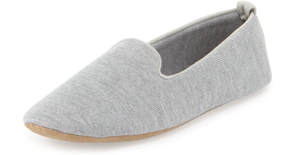 Acorn Cashmere-Blend Smoking Slippers 