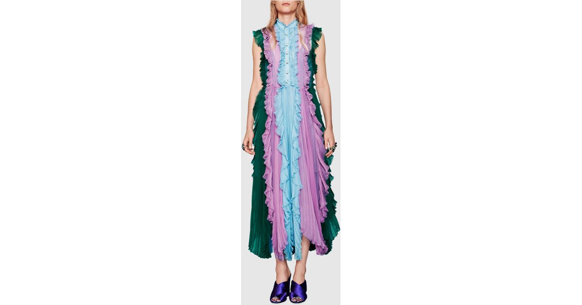 gucci chiffon dress