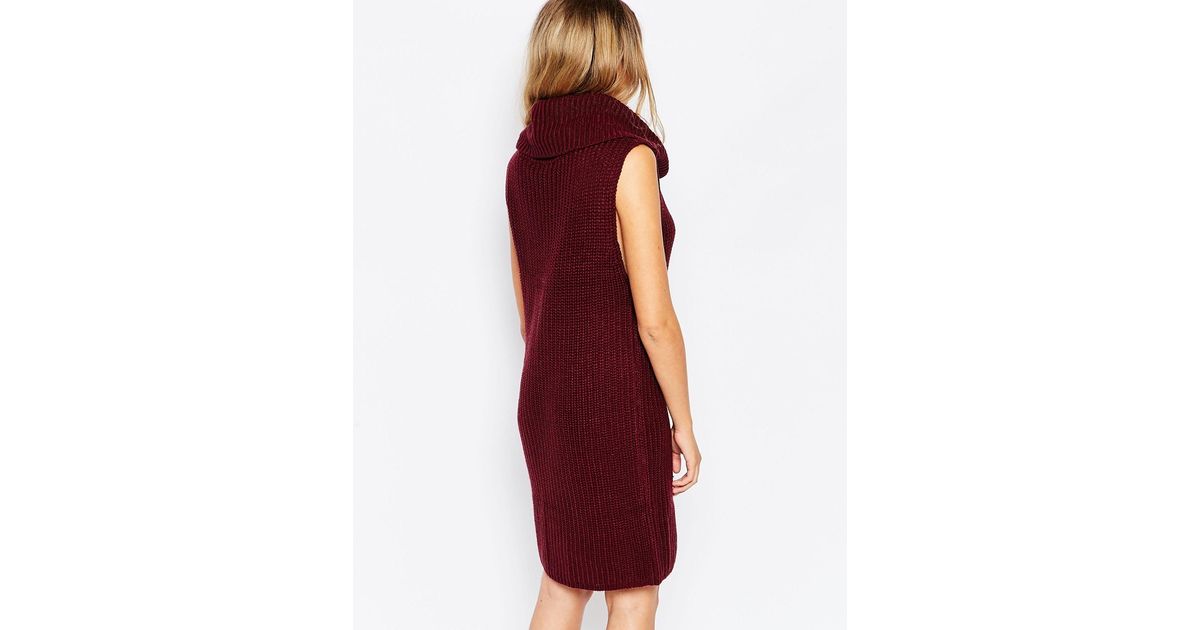 cowl neck jumper dress