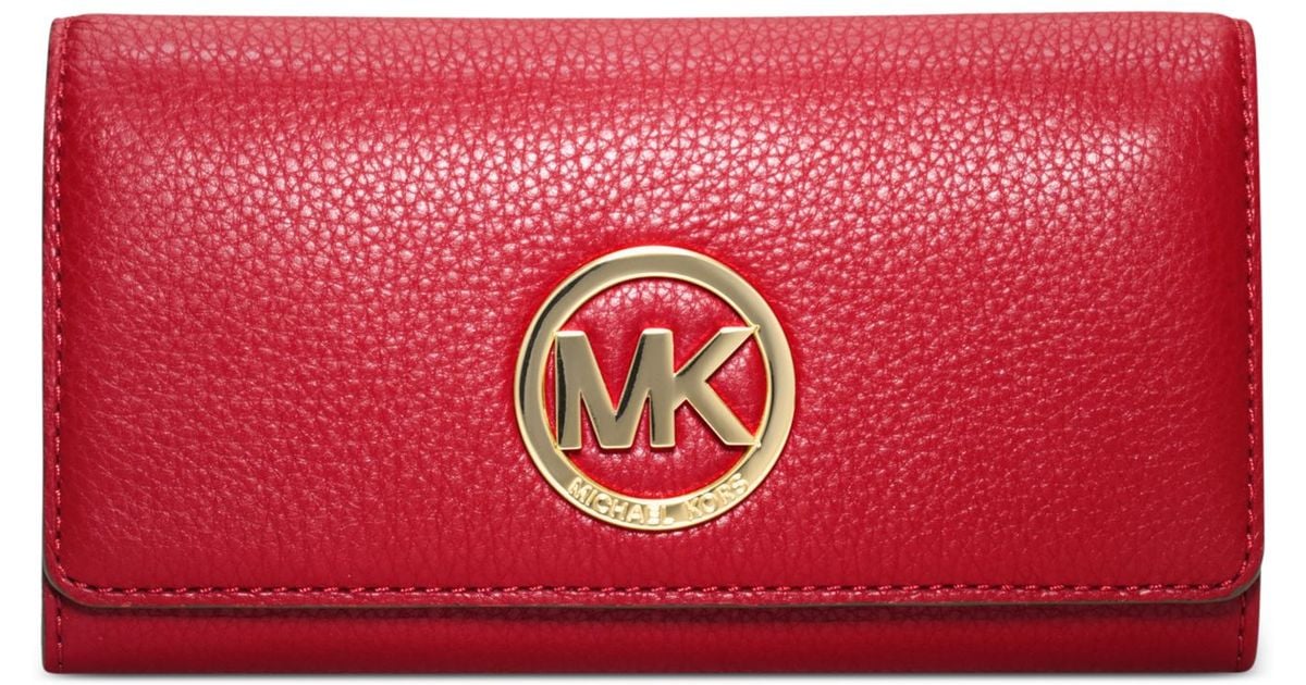michael michael kors fulton leather carryall wallet $138.00