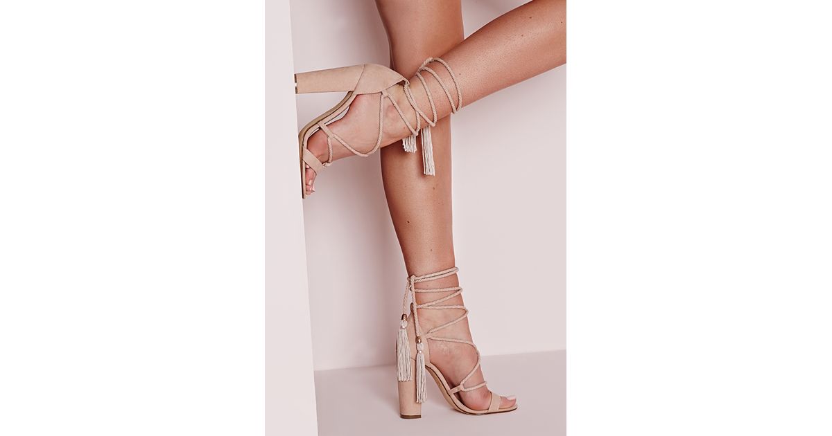 block heels with lace up