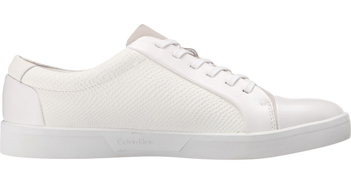 all white calvin klein shoes