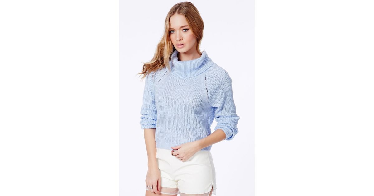 baby blue cropped jumper