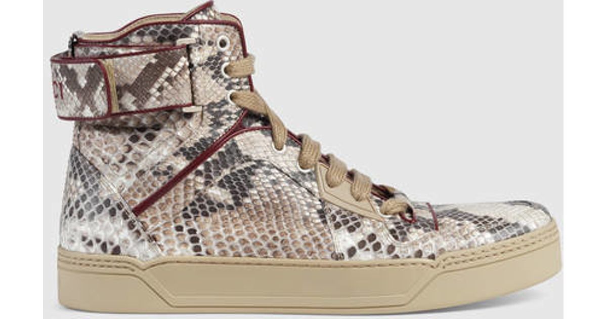 Gucci Python High-top Sneaker for Men | Lyst