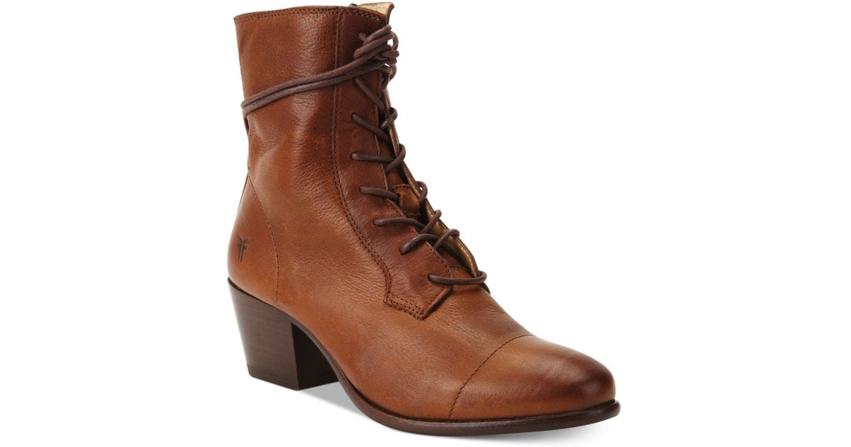 frye courtney lace up