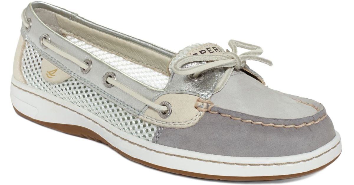 Sperry Top-Sider Womens Angelfish Boat Shoes in Gray | Lyst
