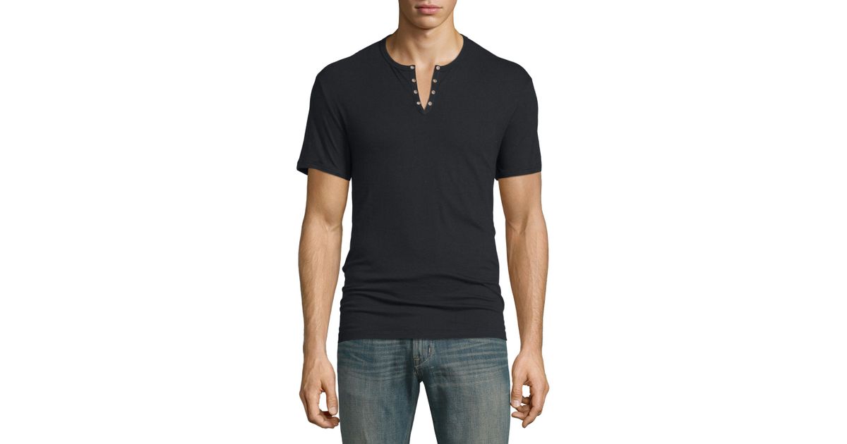 Black short sleeve henley Shop for brands you love on sale. Discounted shoes, clothing, accessories and more at forex-2016.ga! Score on the Style, Score on the Price.