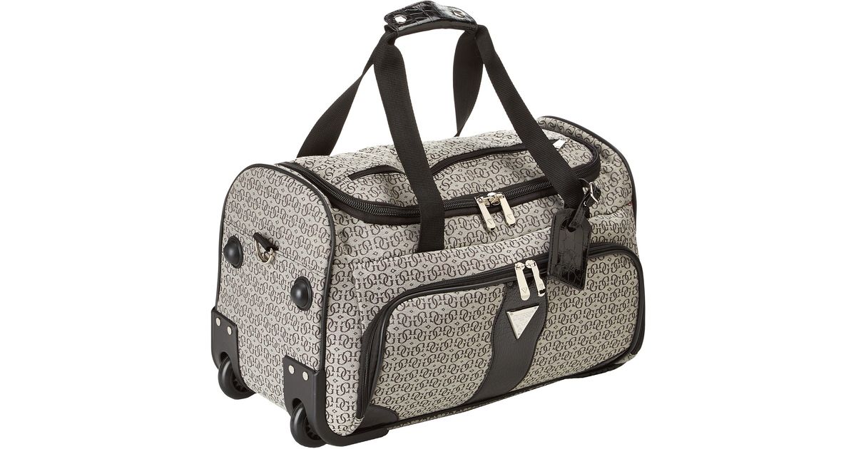 guess duffle bag with wheels