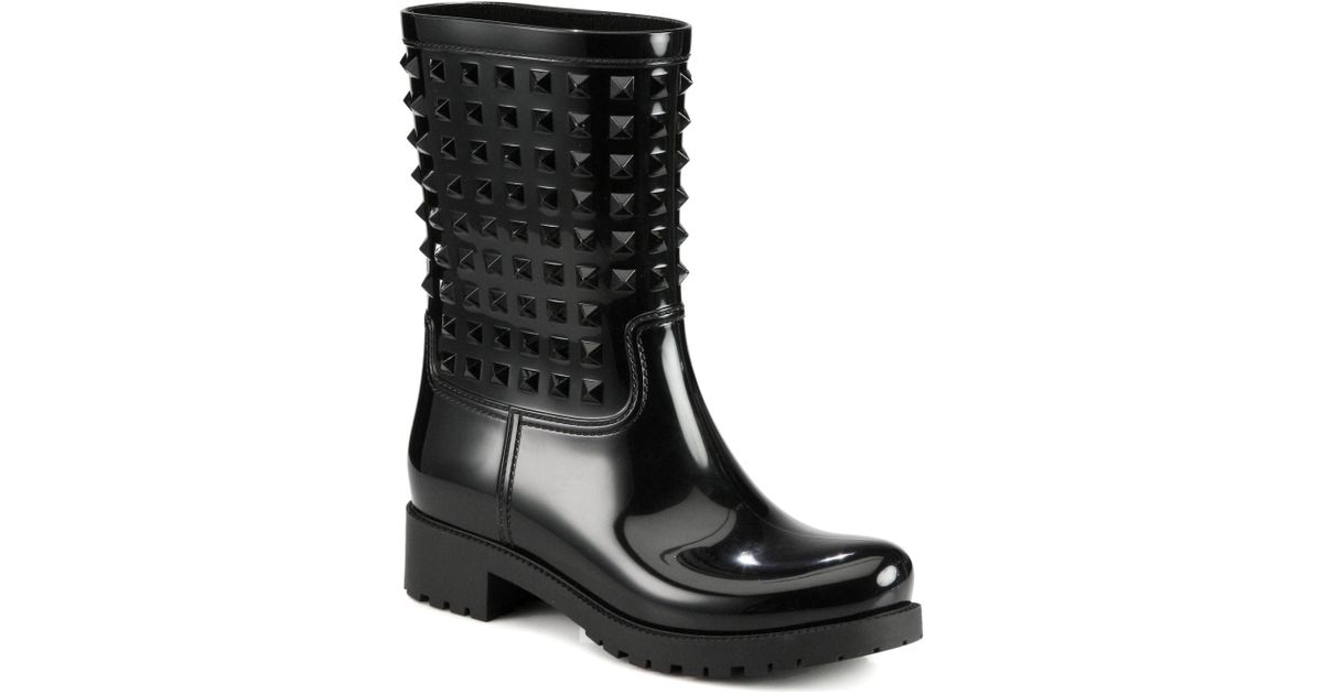 rockstud rain boots