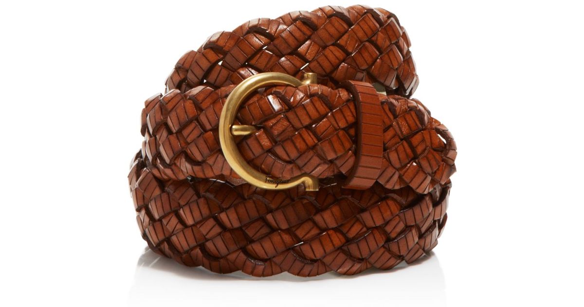 ferragamo braided belt